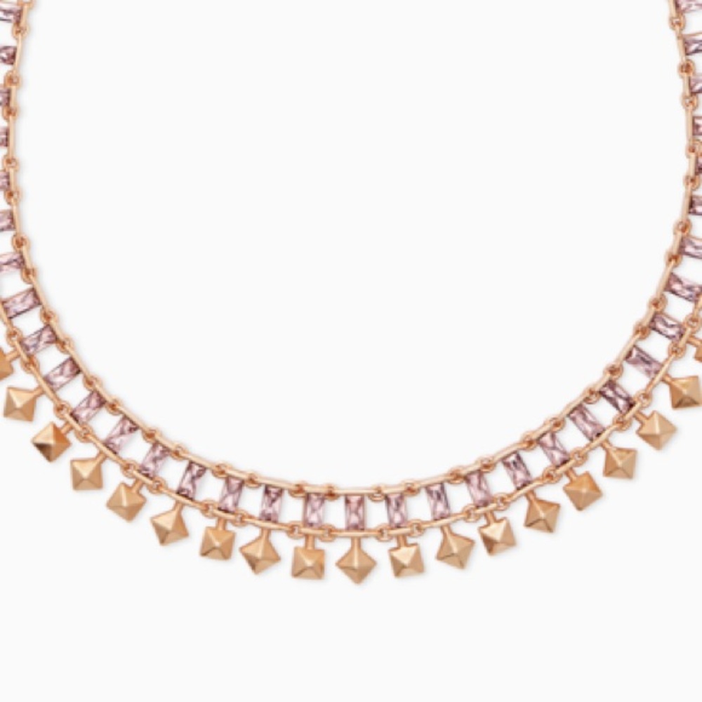 Kendra Scott “Rose Gold Necklace Blush Crystal.” - Picture 3 of 5